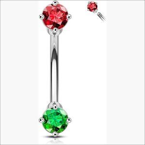 Stainless Steel Rook Piercing Jewelry 16g 8mm Barbell